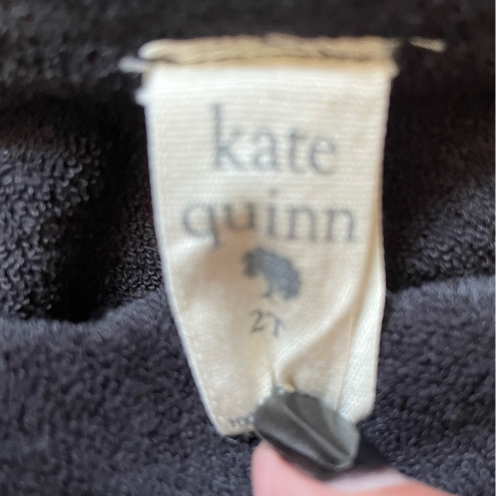 #353, kate quinn bundle of terry cloth Kids Overalls in Black and Green, size 2T - Picture 3 of 3